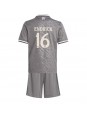 Real Madrid Endrick #16 Ausweichtrikot für Kinder 2024-25 Kurzarm (+ Kurze Hosen)